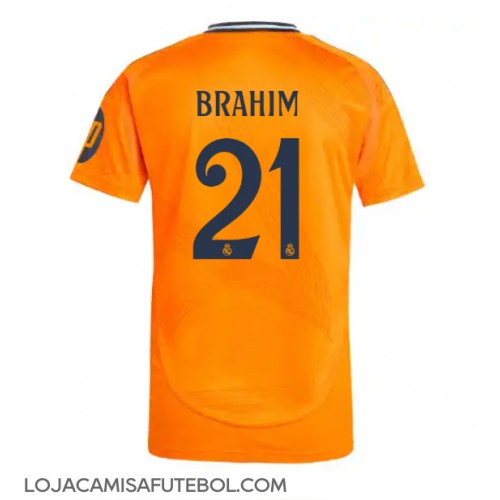 Camisa de Futebol Real Madrid Brahim Diaz #21 Equipamento Secundário 2024-25 Manga Curta